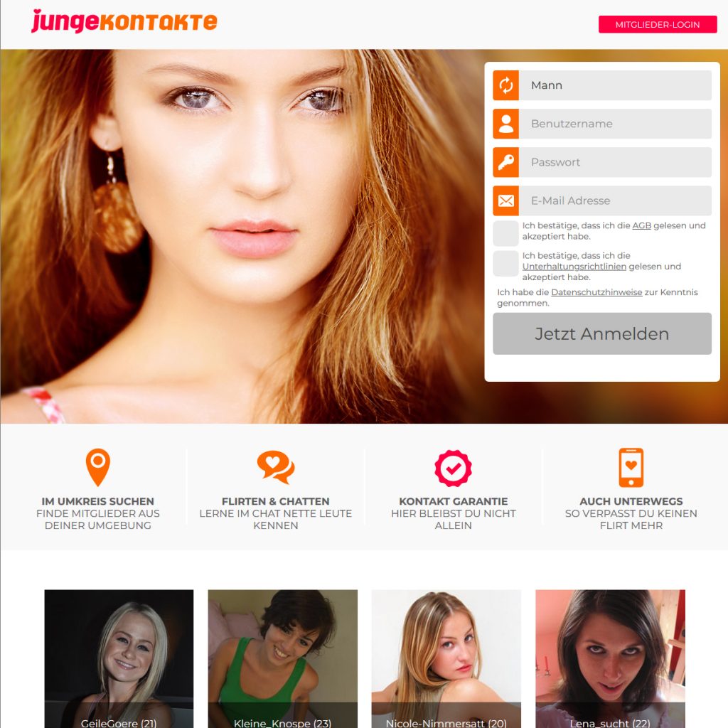 Sexkontakte mit Altersunterschied bei JungeKontakte