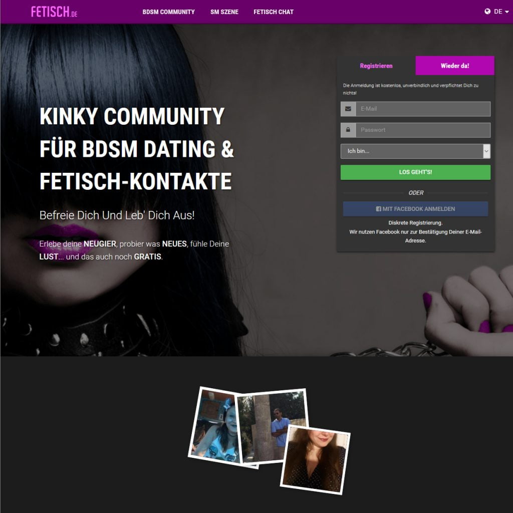 Kinky Community für BDSM Dating & Fetisch-Kontakte